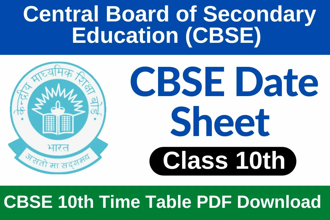 CBSE Class 10th Date Sheet 2023 PDF Download » CBSE Expert