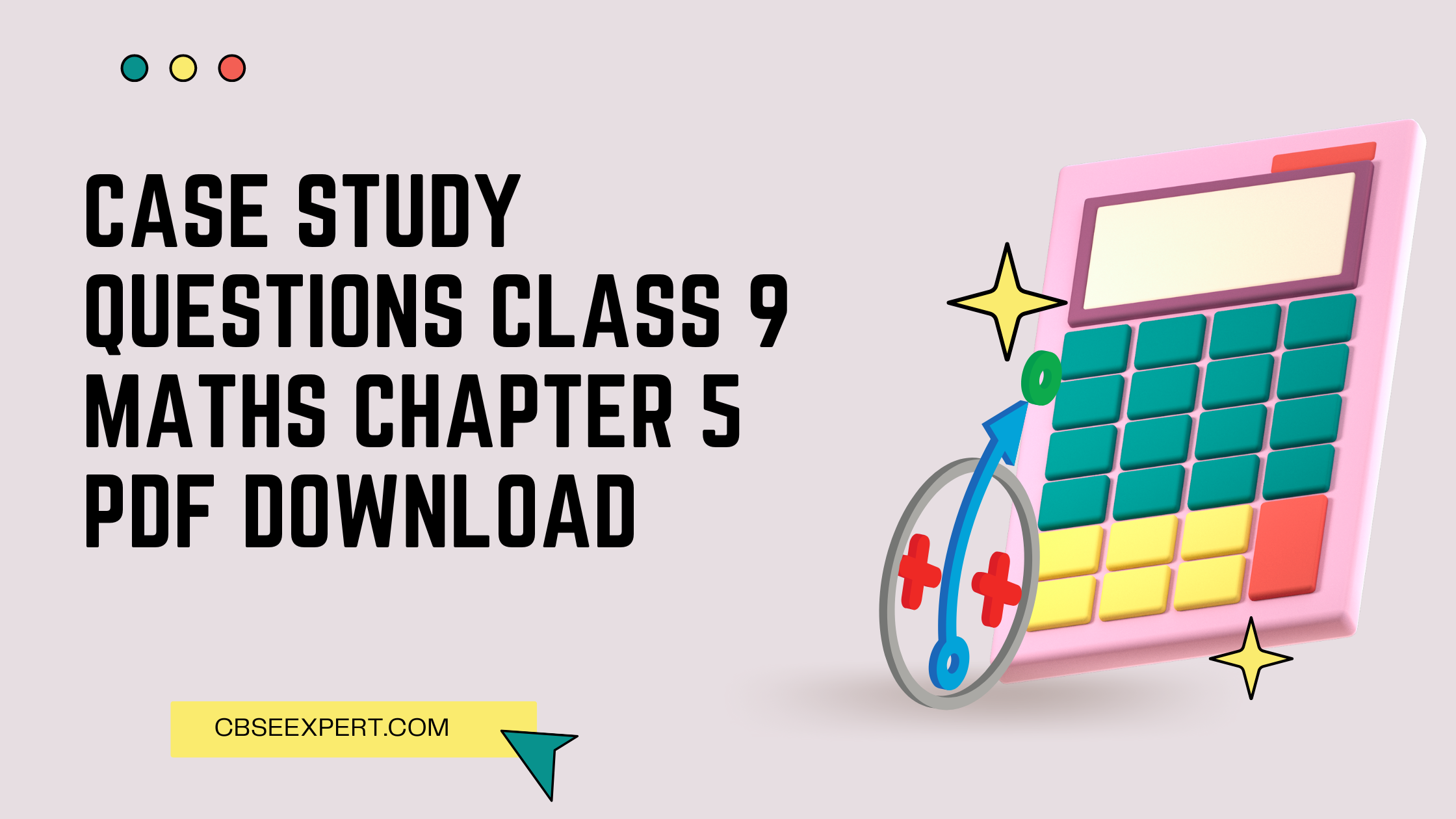 case study questions class 9 maths pdf