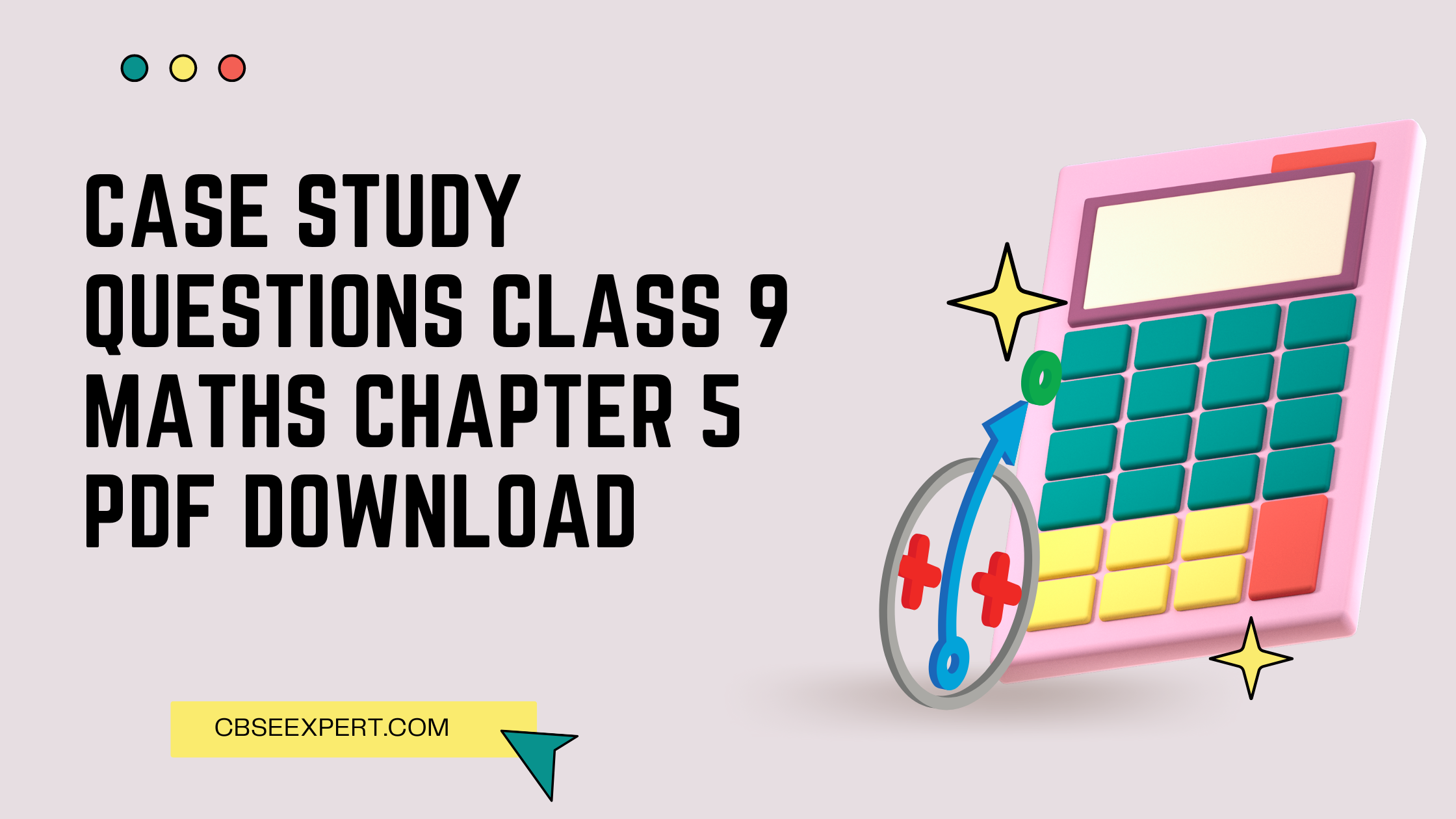 CBSE Case Study Questions Class 9 Maths Chapter 5 Introduction To 